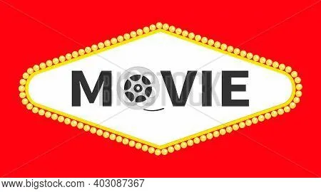 Red banner that says "Movie"