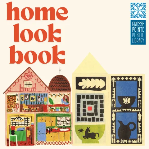 Picture of two hand-drawn houses with words "Home Lookbook"