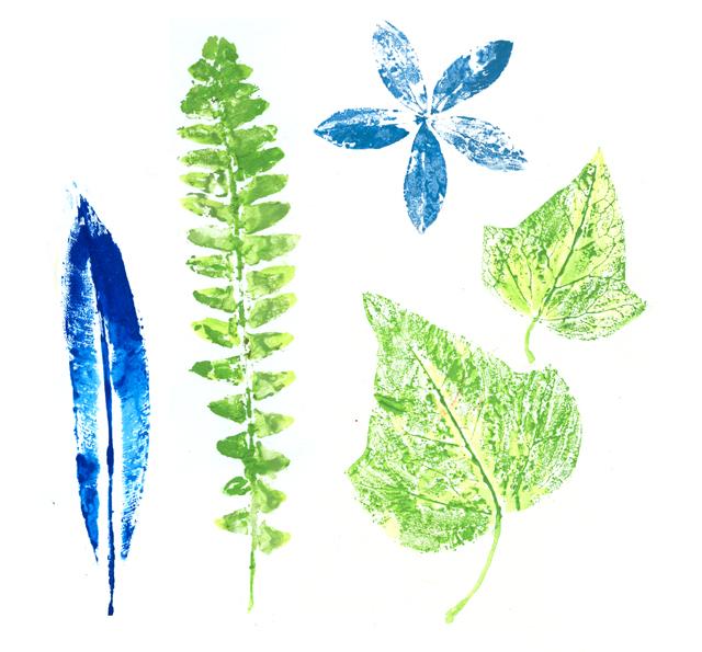 prints of leaves